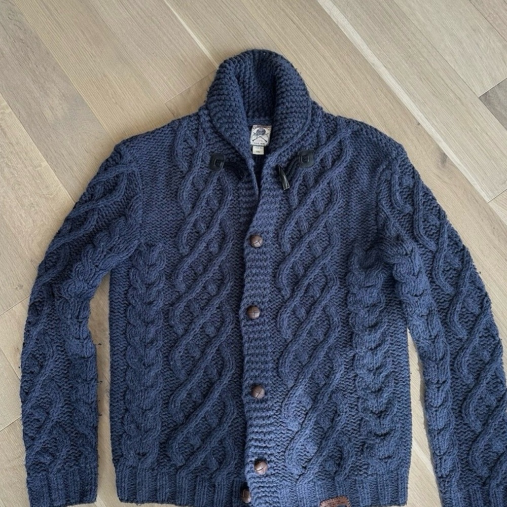 Diesel Navy Cable Knit Cardigan